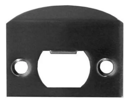 Emtek 2-1/4 Inch x 1-5/8 Inch Solid Brass Full Lip Strike with Screw Set Medium Bronze 86084MB