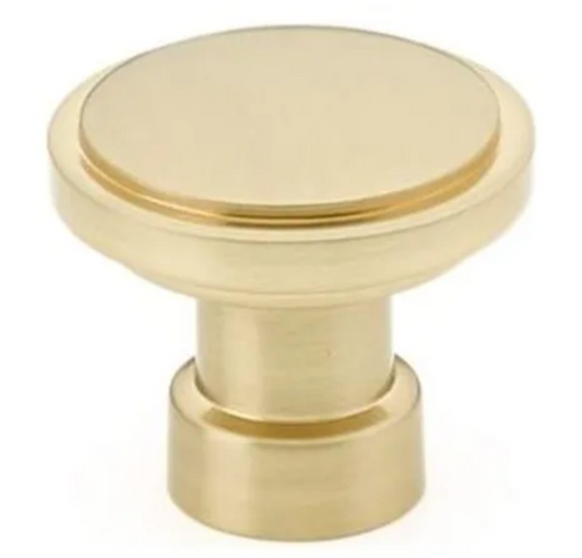 Emtek Haydon 1-1/4 Inch Mushroom Cabinet Knob Satin Brass 86697US4