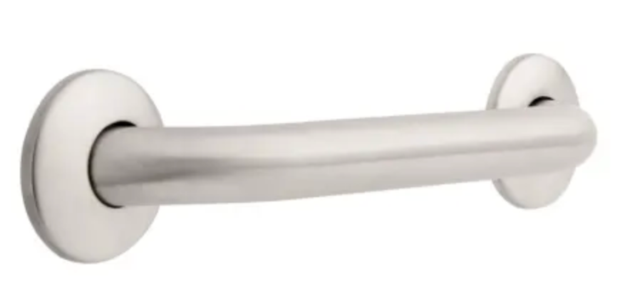 Franklin Brass 12" Wall Mounted Grab Bar Stainless Steel 5712