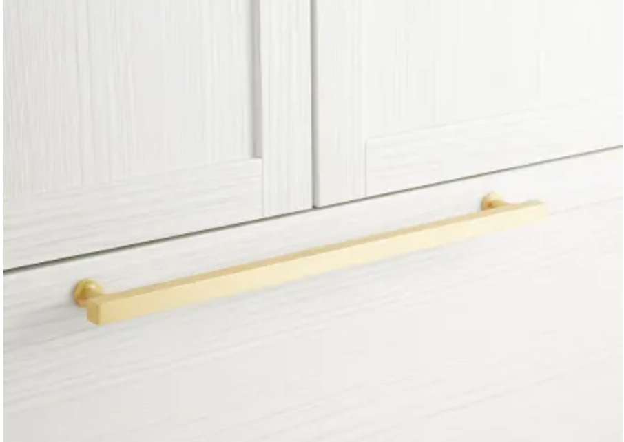 Signature Hardware 24" Colville Solid Brass Appliance Pull Satin Brass 450348