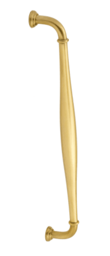 Alno Charlie's 18" Center to Center Traditional Solid Brass Appliance Handle / Appliance Pull Satin Brass D726-18-SB