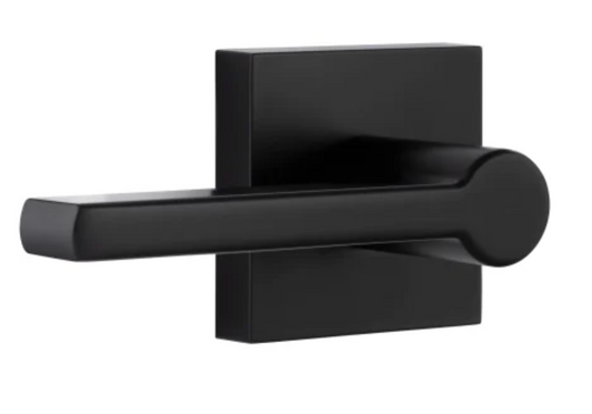 Miseno Lorton Flat Bar Passage Door Lever Set Matte Black MLK4022BK
