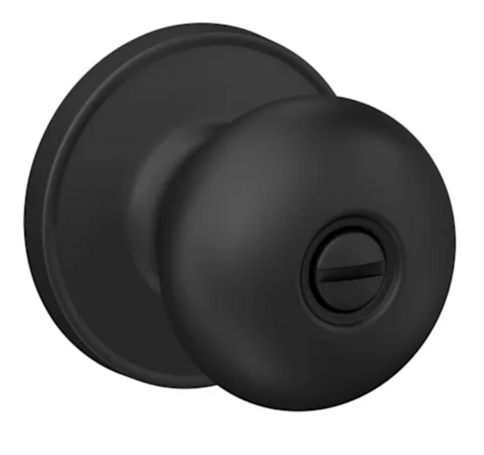 Schlage Stratus Privacy Door Knob Set with Round Rose J40STR622