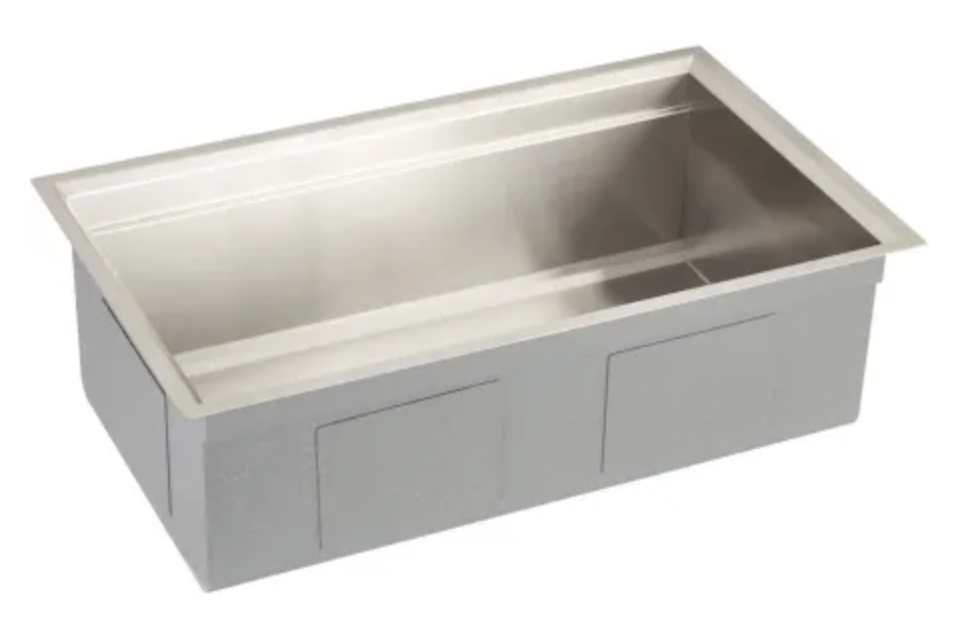Signature Hardware Workspace 32" Undermount Single Basin Stainless Steel Kitchen Sink with Accessories SHWORK1BZ