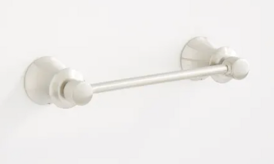 Signature Hardware Pendleton Wall-Mounted Toilet Paper Holder Brushed Nickel SHPTTHZBN