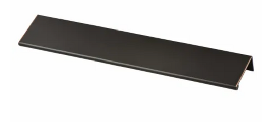 Berenson Bravo 9-1/16 Inch Long Finger Tab Large Cabinet Lip Pull / Drawer Lip Pull from the Uptown Appeal Series Verona Bronze 1067-40VB-P
